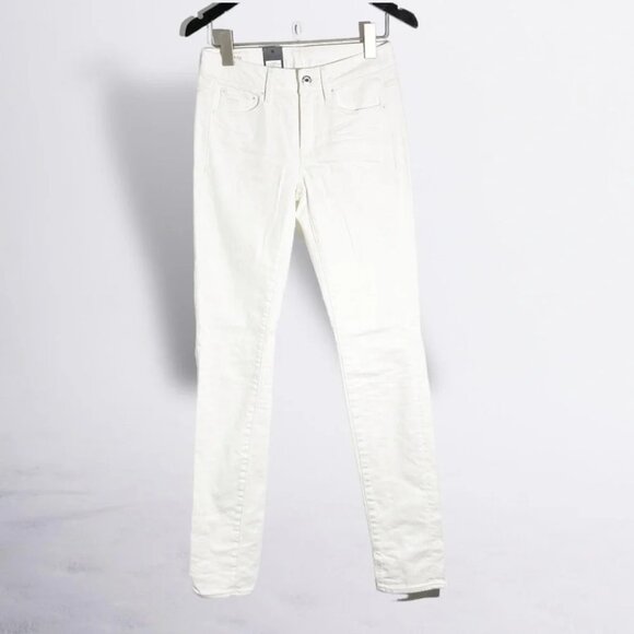 NWT G-Star 3301 High Skinny In Inza White Stretch Denim 3D Aged size 25 - Picture 2 of 9